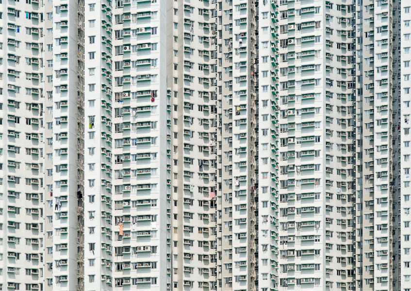 Hochhaus weiß Hongkong